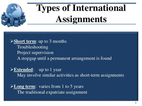 overseas assignments meaning.